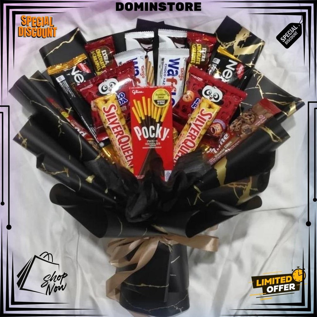 

(Ready Stock) Free Packing Bouquet / Buket Snack Makanan Ringan Silv L Untuk Wisuda / Hari Ibu / Ulang Tahun / Hadiah / Anniversary / Valentine / Hari Guru D Terlaris