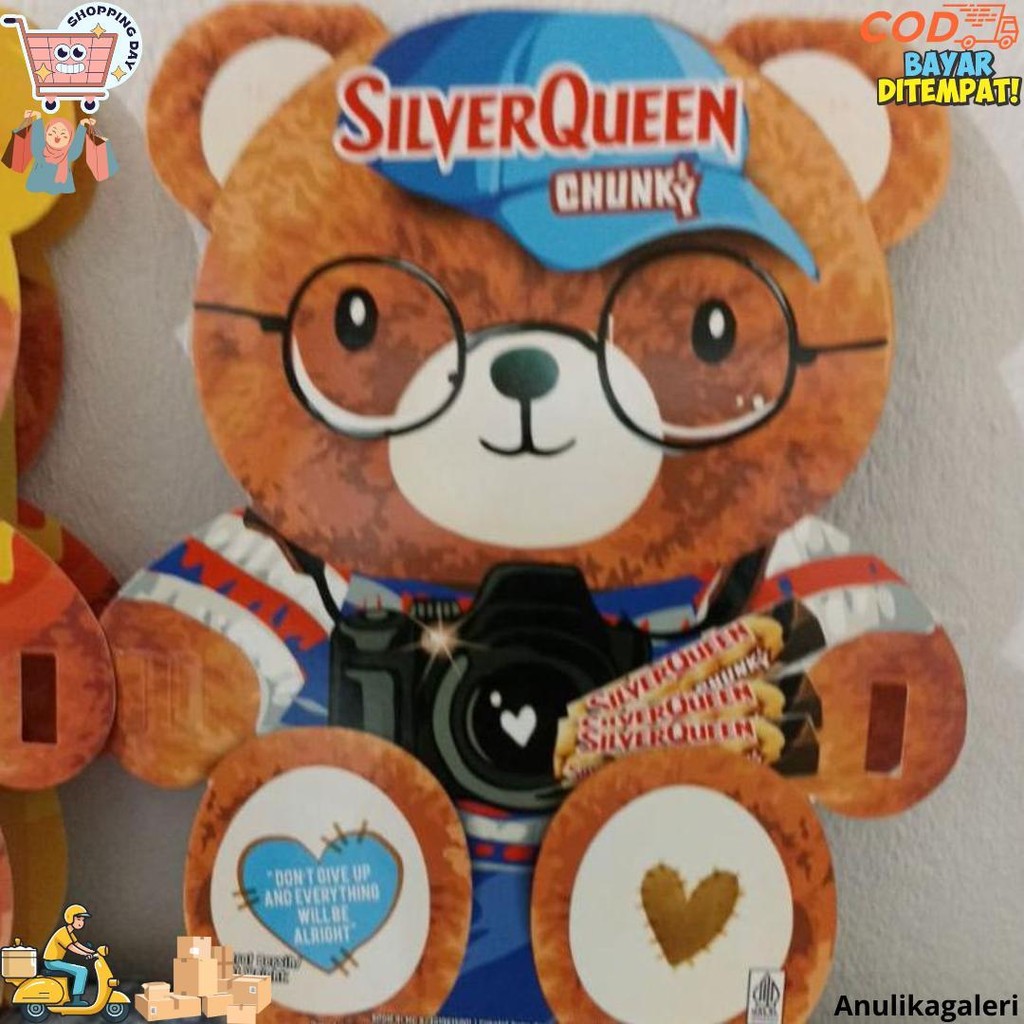 

2025 Coklat Silverqueen Boneka Teddy Bear Love Valentine Day Edition Edisi Valentin Cokelat Kado Pacar Gift D Best Seller