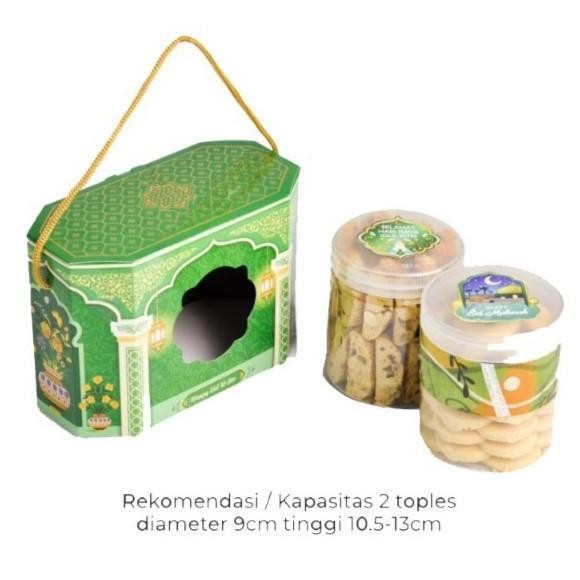 

Box Lebaran isi 2 Toples Jar Silinder Dus Jinjing Hampers Idul Fitri