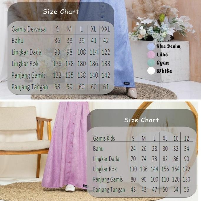 Promo Baju Sarimbit Couple Keluarga Tunik Muslim Famset Lebaran Nielan Jhn