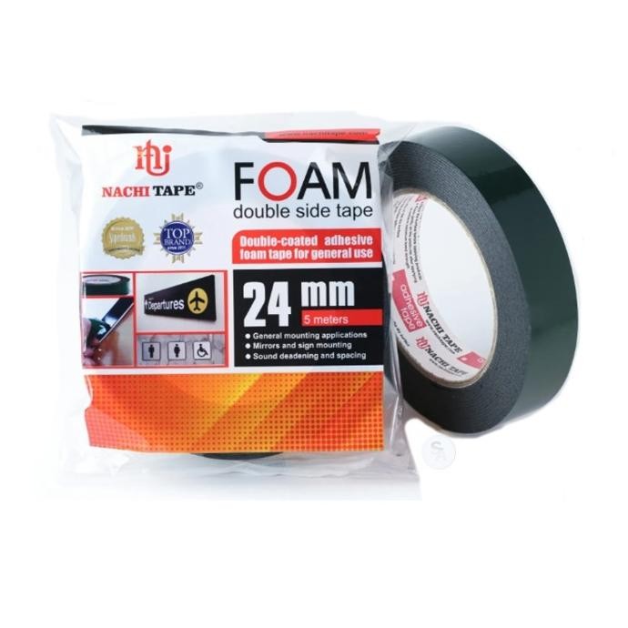 

.........] isolasi Double dobel side sided PE Foam tape 1 inch 24mm