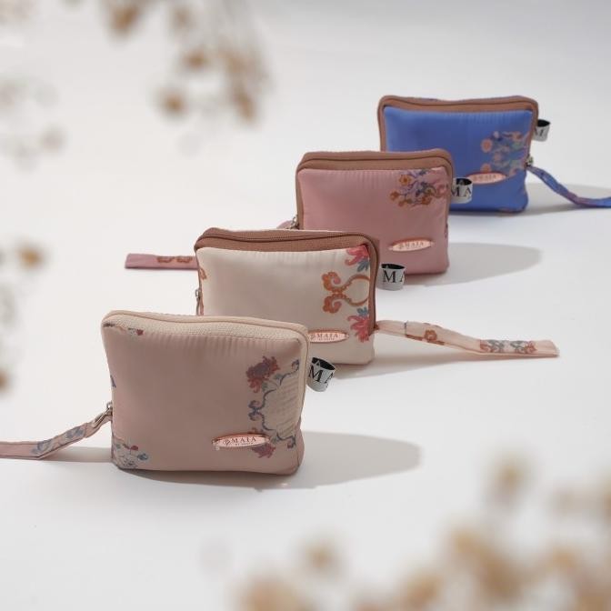 Mukena Emily Motif Bunga Travelling Mini Pouch Maia by Hasya