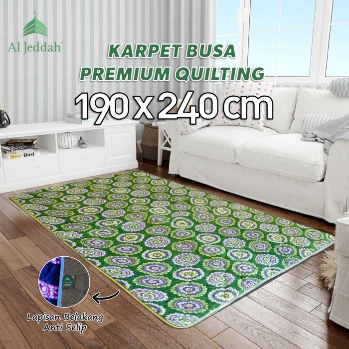Karpet Busa Lantai 190x240 Anti Slip Busa Premium Quilting Tebal Empuk