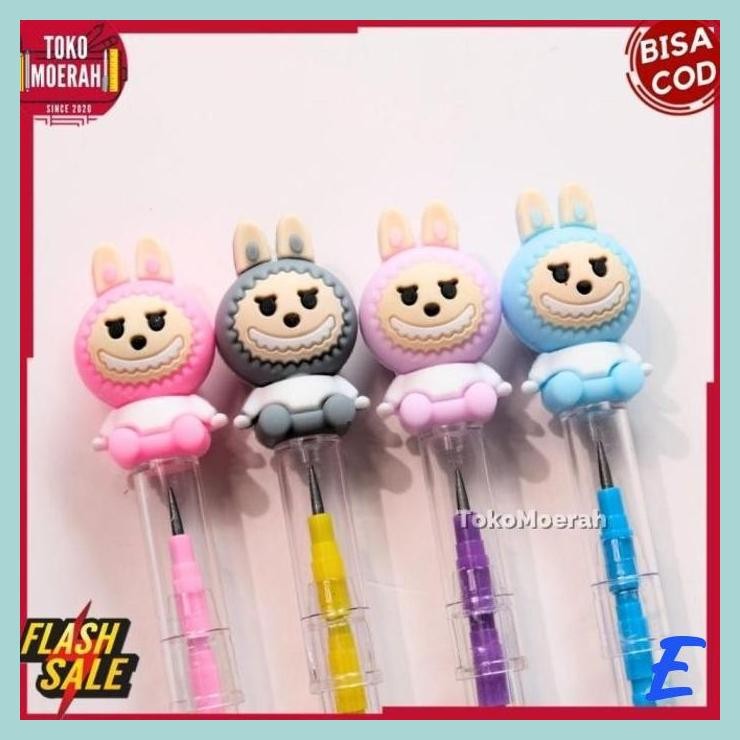 

| STV | PENSIL LABUBU PELURU PENSIL SUSUN LABUBU LUCU UNIK MURAH PENSIL LABU LABU SUSUN PELURU UNIK