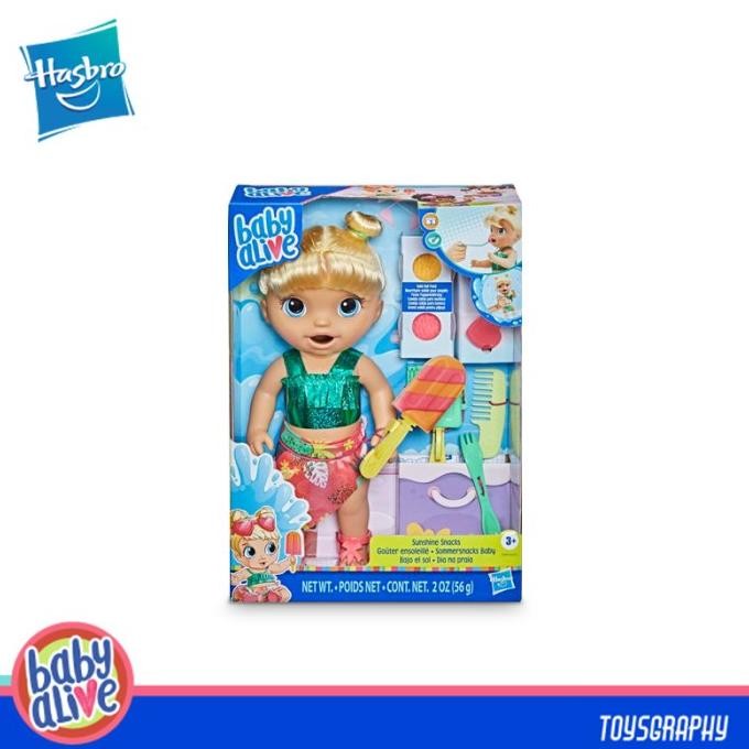 Murah Baby Alive Sunshine Snacks Blonde Hair Doll Bisa Makan Minum Poop Pee