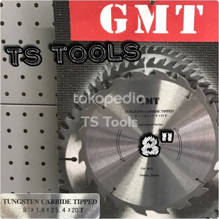 Mata Gergaji Potong Kayu Gmt 8" Saw Blade Gmt