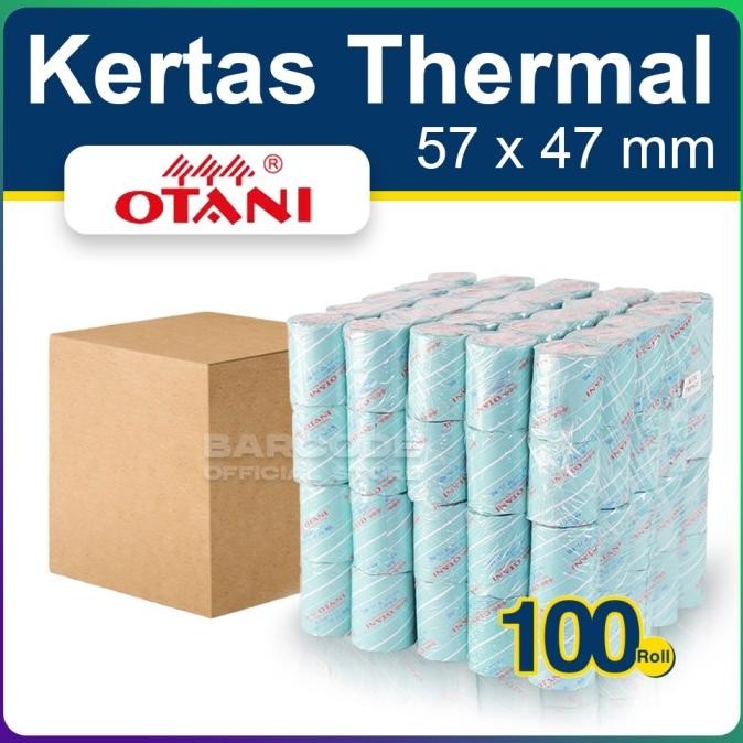 

Kertas Thermal Otani 57x47 mm - 57x47mm 1 Dus isi 100 Roll Struk Kasir