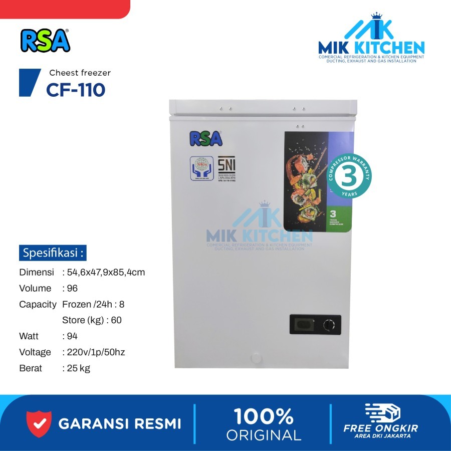 RSA CHEST FREEZER CF-100 - CF 100