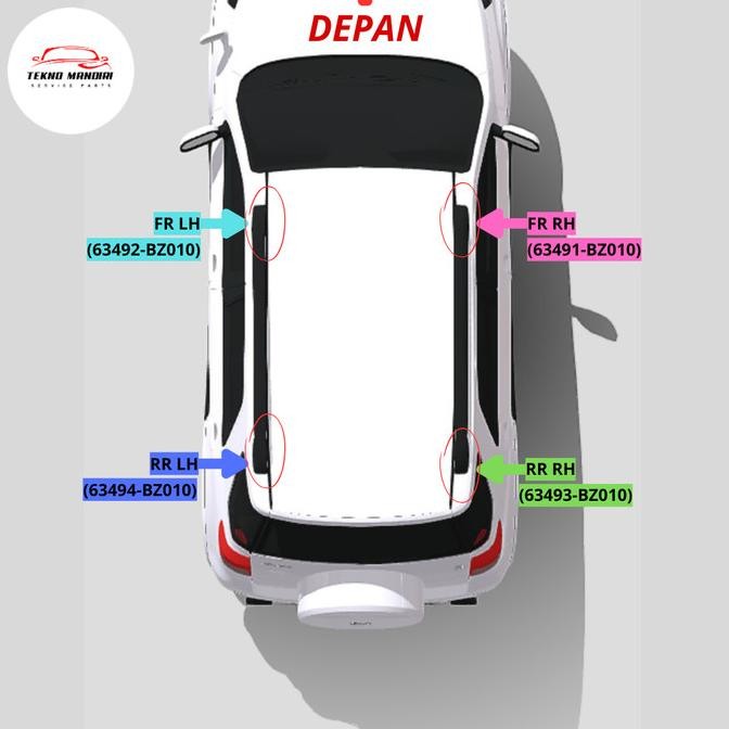 COVER ROOF RACK DAIHATSU TERIOS