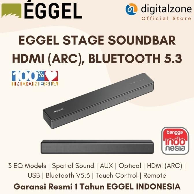 EGGEL STAGE SOUNDBAR HDMI ARC SOUNDBAR BLUETOOTH EGGEL SPEAKER
