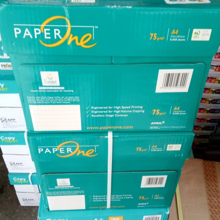 KERTAS HVS PAPER ONE A4 75GR/DUS