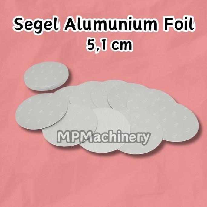 Segel Alu Foil Induksi 5cm/ Kertas Alufoil Sealer Botol Sambal Plastik