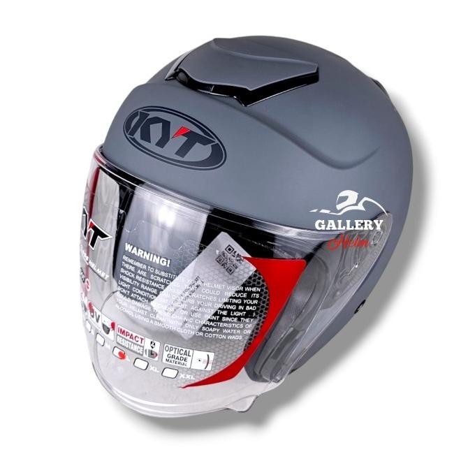 Kyt Kyoto Dark Grey Doff | Helm Kyt Half Face Zei_Sei