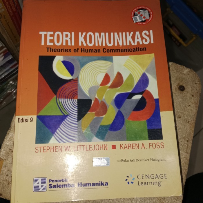 

ORI TEORI KOMUNIKASI EDISI 9 STEPHEN W LITTLEJOHN/KAREN FOSS