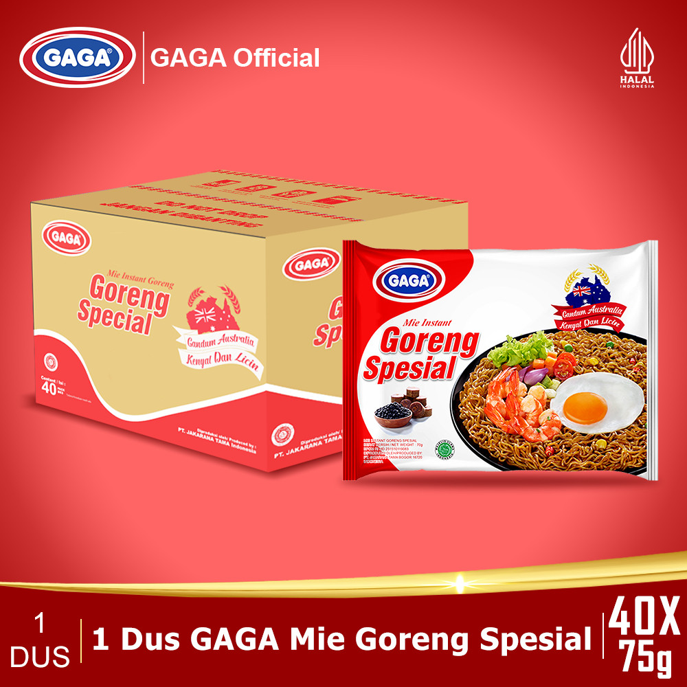 

Gaga Mie Goreng Spesial 1 karton isi 40pcs