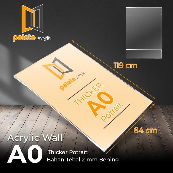 

TERBARU - AKRILIK WALL POTRAIT A0 / ACRYLIC THICKER A0 DINDING BROSUR - 2MM