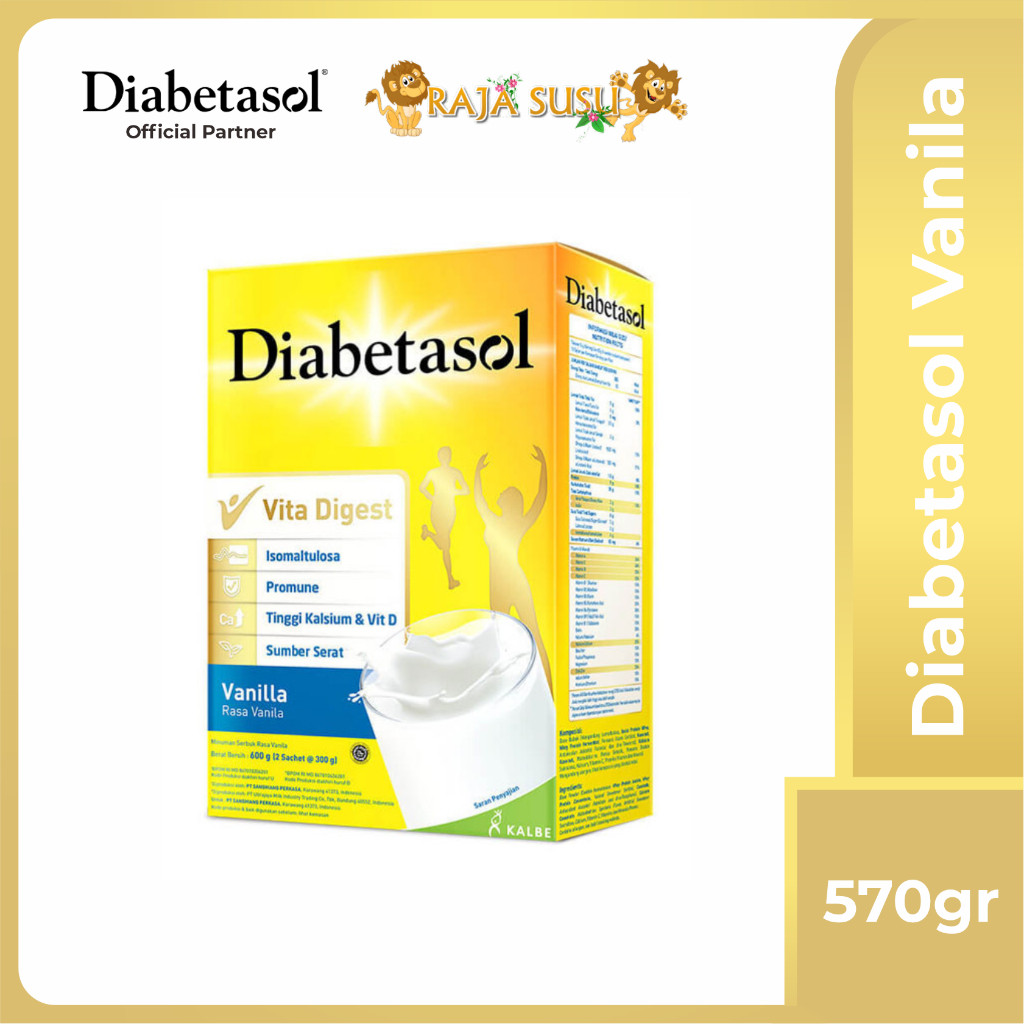 

DIABETASOL VANILA 570 GR - RAJA SUSU