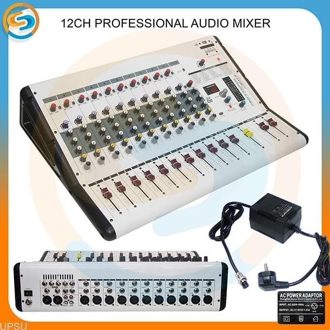 PROFESSIONAL AUDIO MIXER 12 CHANNEL UPSU