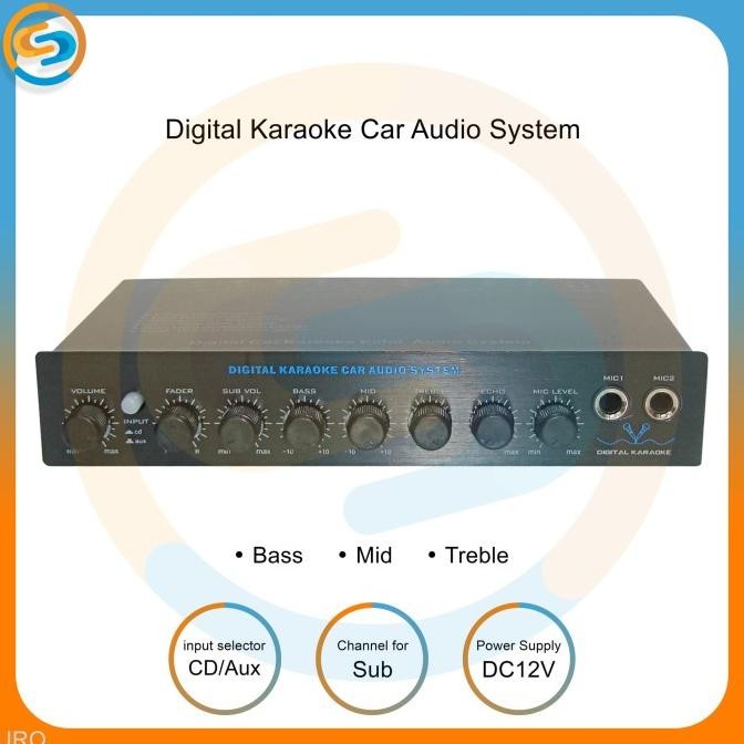 parametrik Pre amp - parametric digital karaoke car audio system uro