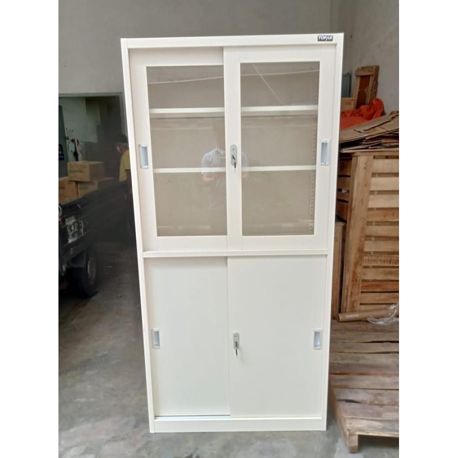 

BEBAS ONGKIR - Lemari Besi GS-012 TOPAS - Lemari Sliding - plate lebih tebal