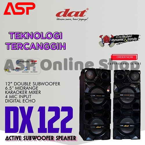DAT DX 122 Speaker Active Bluetooth Double Subwoofer 12 inch
