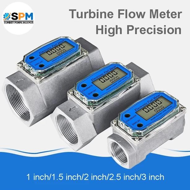 Flow Meter Solar Digital Flow Meter Bbm Digital 2 Inch Digital Turbine