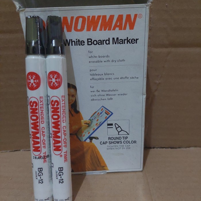 

Spidol Snowman Whiteboard Bg 12 ( 12 Pcs )