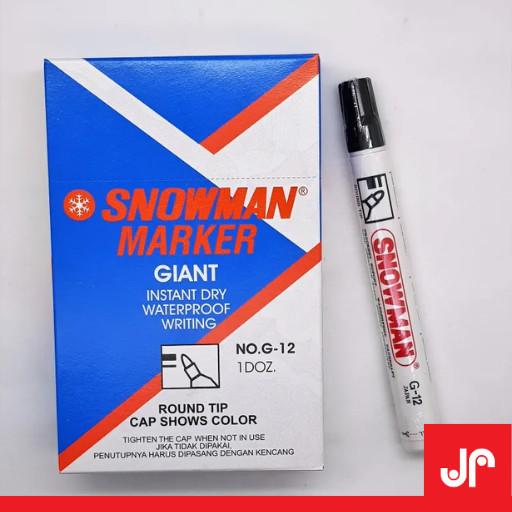 

Snowman Spidol Permanent Marker Warna / Spidol Permanent Snowman Warna G-12 Ag