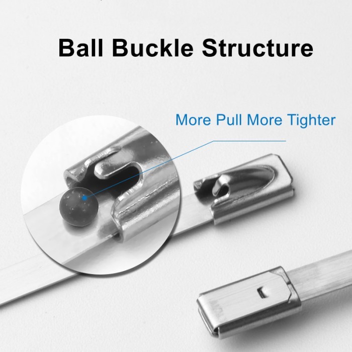 

Kabel Ties Stainless Steel Anti Karat 20 Pcs 4.6X200Mm
