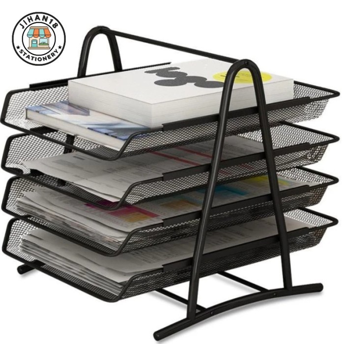 Rak 4 Susun Meja / Dokumen Tray File 4 Susun