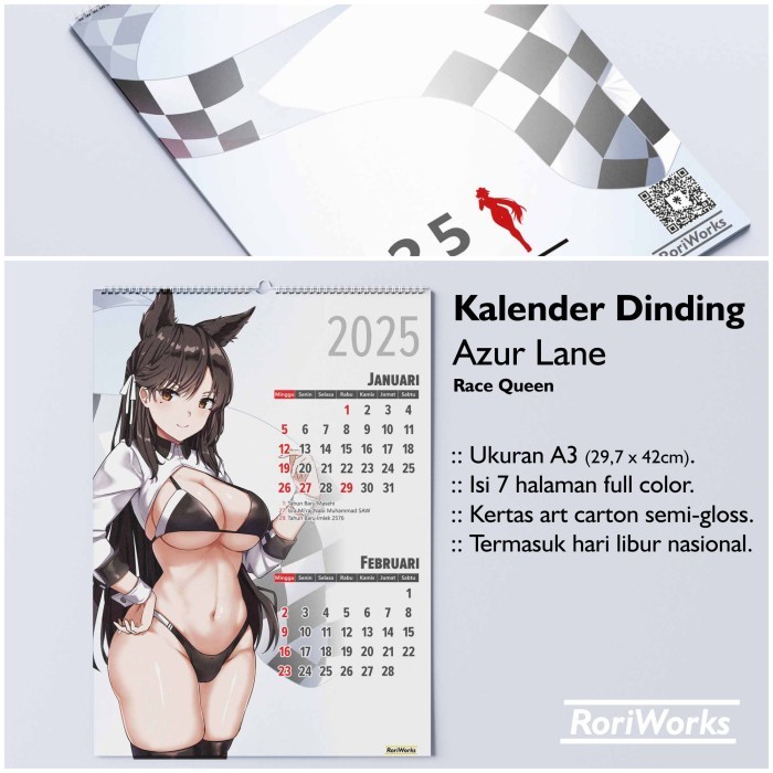 

Kalender Dinding 2025 - Azur Lane Race Queen