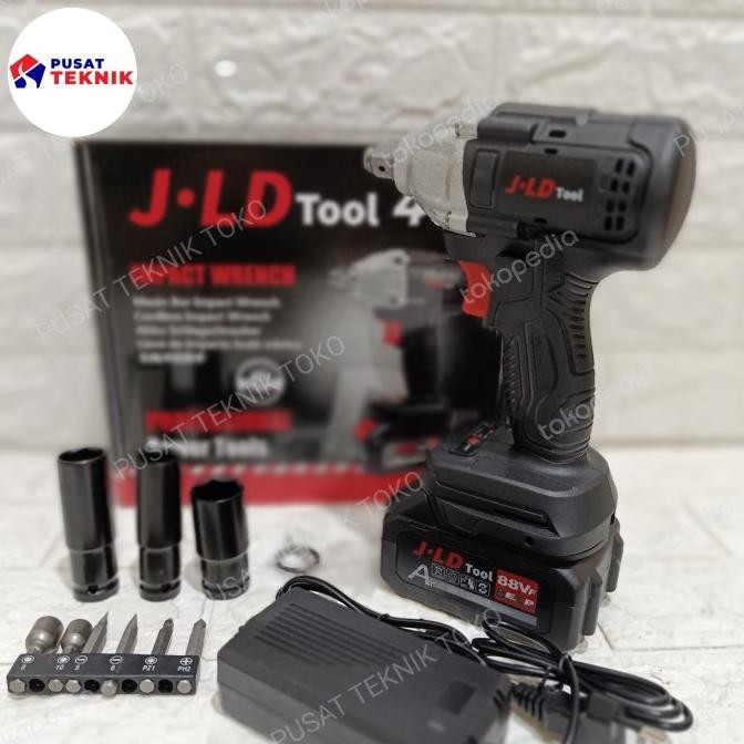 Jld 48S Cordless Impact Wrench 48V Bor Buka Baut Kunci 48 Volt
