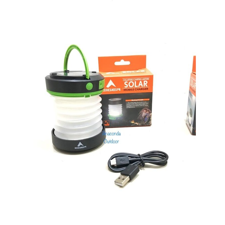 Lampu Tenda Eiger Soluna Lantern Original - Lampu Camping Charge Dikstara11