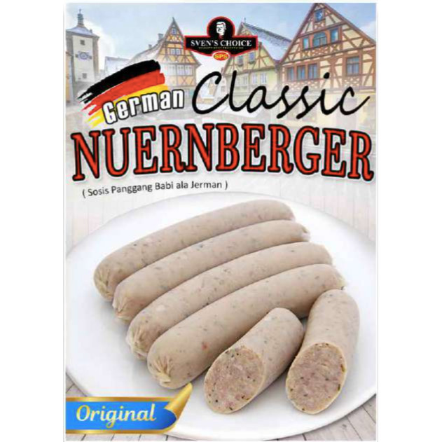 

SVEN'S CHOICE SVEN SOSIS BABI GERMAN NUERNBERGER PREMIUM SAUSAGE 350GR