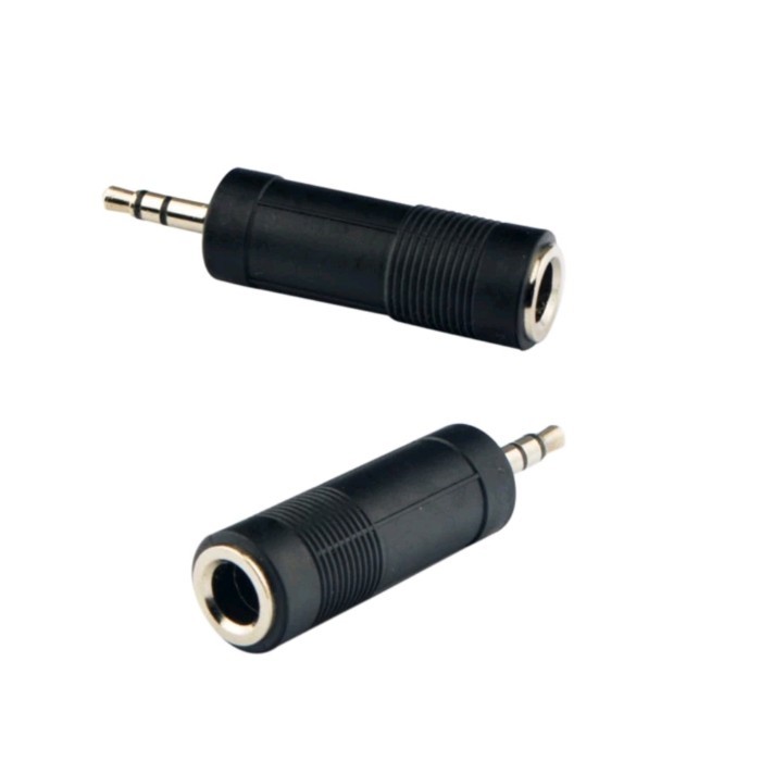 Jack Sambungan Mic Besar Ke Kecil 6..5Mm Ke 3.5Mm Converter Audio
