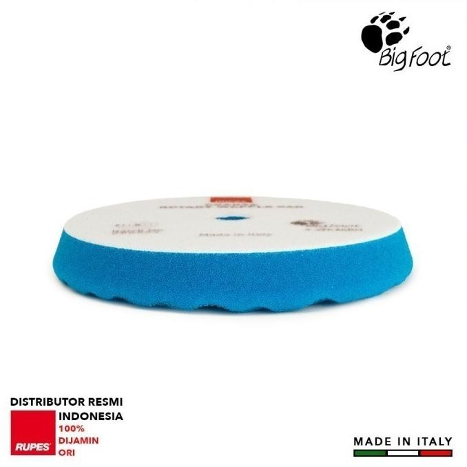 Busa Mesin Poles Mobil 5 Inch - Rupes Wf150S Waffle Blue Coarse Rotary Deliathe