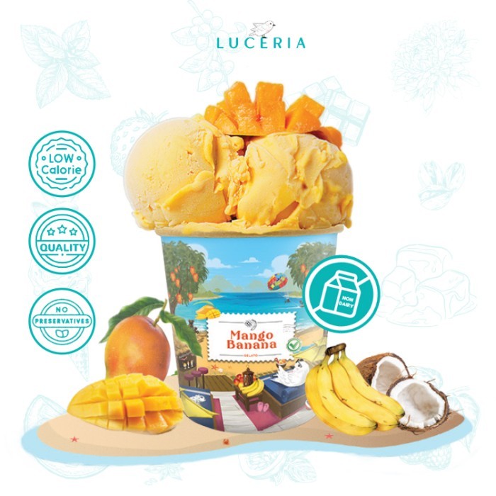 

MANGO BANANA (VEGAN) GELATO BY LUCERIA