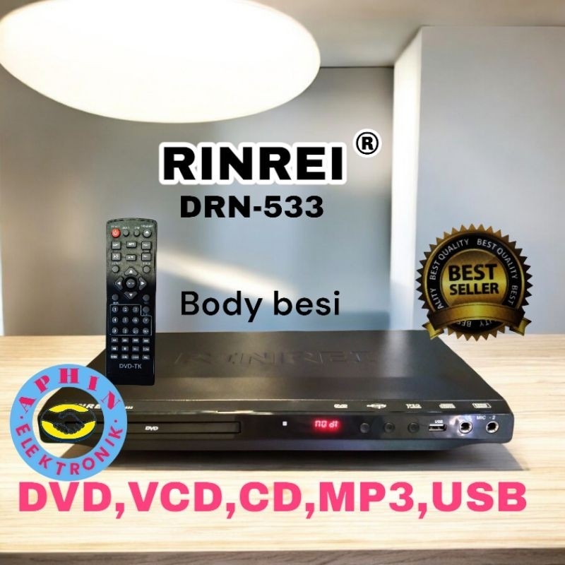 DVd player Rinrei body besi VCD player CD player