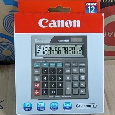 

Kalkulator 12 digit Canon AS-220RTS (per pcs)