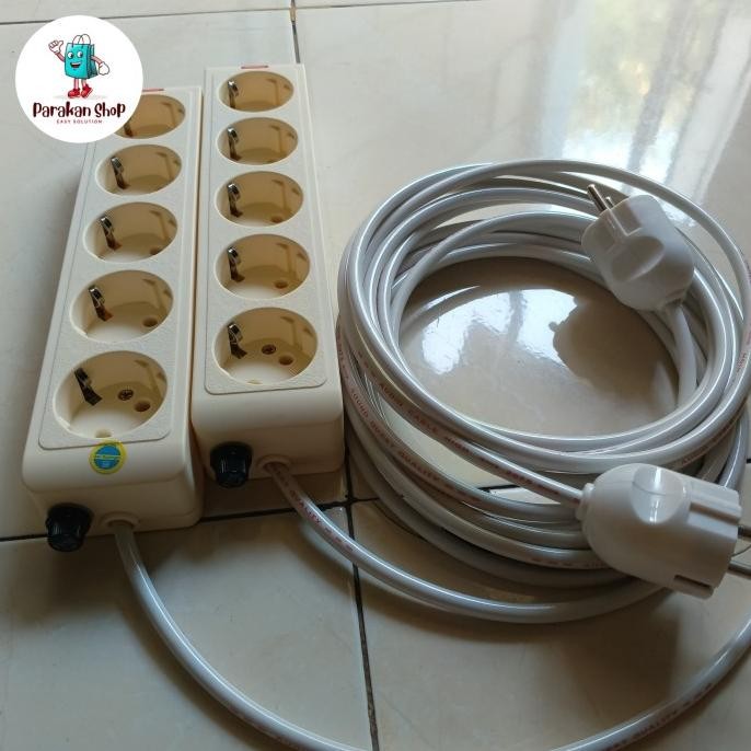 STOP KONTAK SURGE 5 LUBANG PROTECTION ARRESTER ANTI PETIR