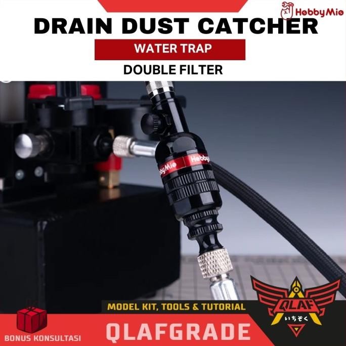 Water Trap DRAIN DUST CATCHER Hobby mio - Double filter perangkap air udara debu airbrush pen brush