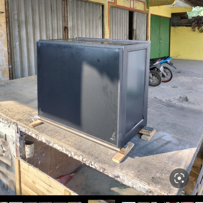 Lemari Gantung Aluminium Rak Piring Kitchen Set Anti Karat T60 X P70 X L407