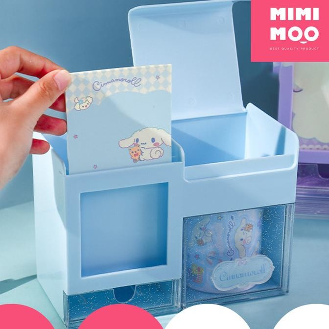 

MIMIMOO Kotak Penyimpanan Alat Tulis Sticker Sanrio Cinnamoroll Kuromi
