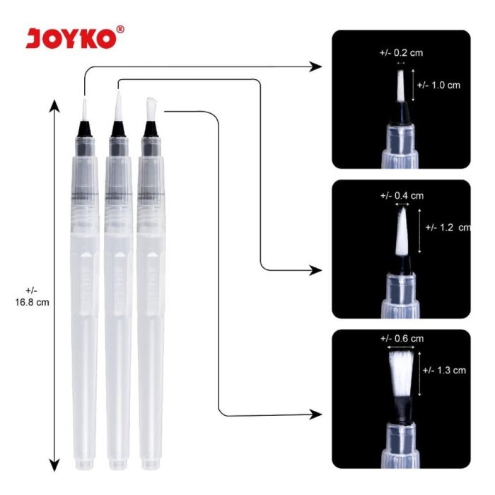 

HARGA DISKON Joyko Water Brush Set 3 (Kuas cat air)