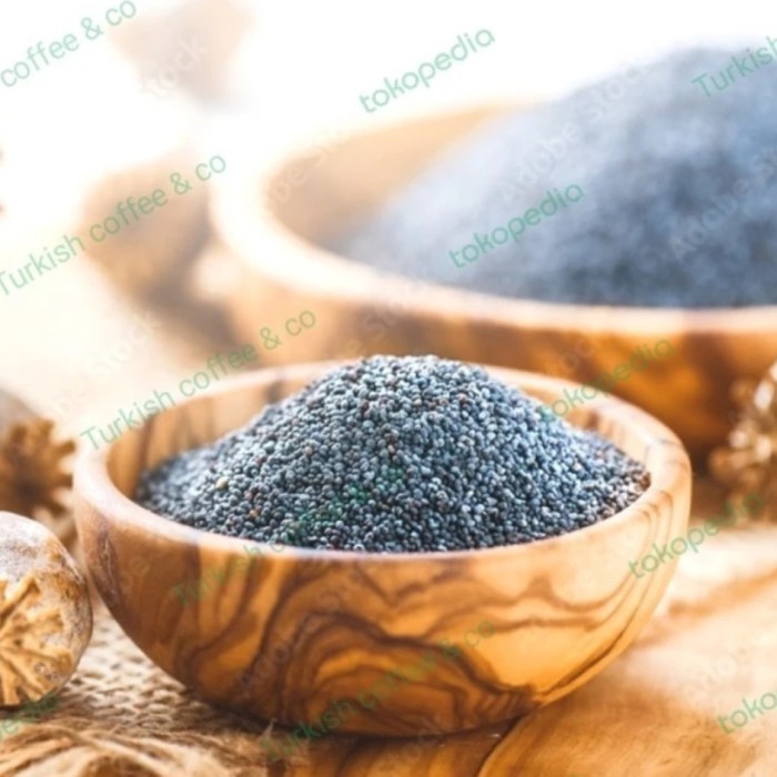 

SALE TERLARIS BLUE POPPY SEEDS HASHAS MAVI IMPORT TURKI HALKTAN MAKBUL RETAIL READYY