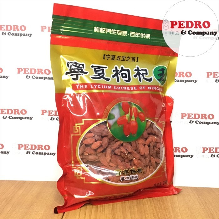 

SALE TERLARIS THE LYCIUM CHINESE NINGXIA GOJI BERRY 250 GRAM KICI KIECI JIU JI KICHE READYY