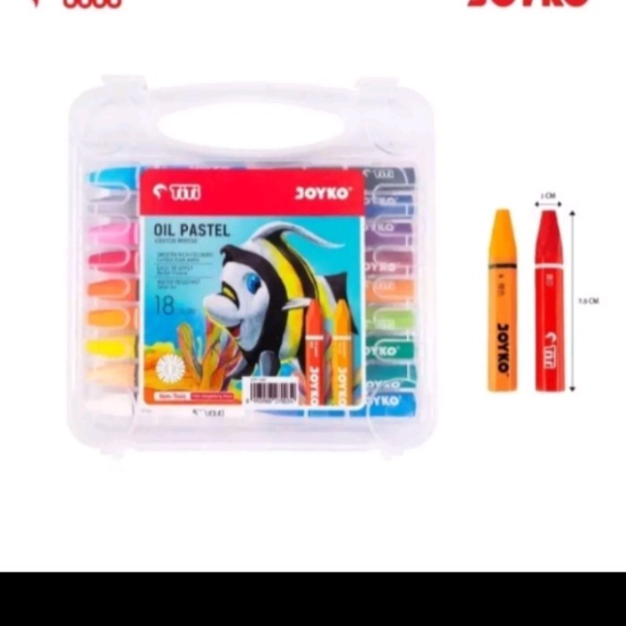 

HOT PROMO CRAYON/OIL PASTEL ISI 18 WARNA MERK JOYKO