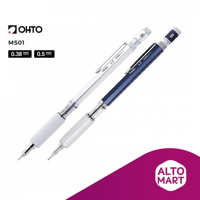 

OHTO MS01 Mechanical Pencil 0.3 0.5 mm Pensil Mekanik Cetek Gambar