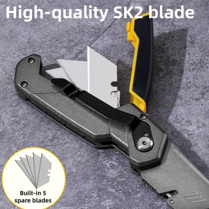 

Now Trending Deli Utility Knife / Cutter Pisau Kayu Aluminium Sk2 Auto-Lock Edl006Z Neo