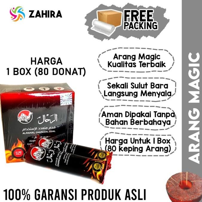 

SALE Arang Magic AL RAHAL BOX Charcoal Lava Lebih Bagus Awet Charcoal Briket Untuk Dupa/Sisha/Buhur